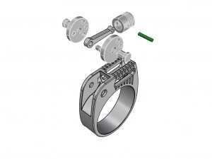 man ring engine 3d spiner 3D Print Model