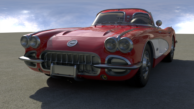 chevrolette corvette 1960 3Dモデル .c4d .max .obj .3ds .fbx .stl .blend 