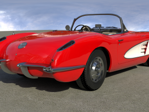 chevrolette corvette 1960 3Dモデル