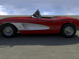 chevrolette corvette 1960 3Dモデル