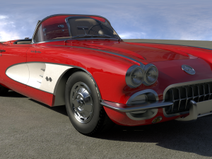 chevrolette corvette 1960 3Dモデル