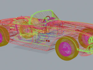 chevrolette corvette 1960 3D Model