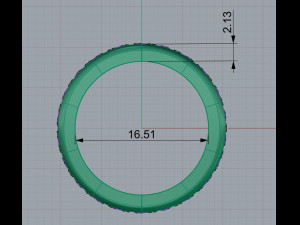 bucheron ring with diamonds 3D 打印模型