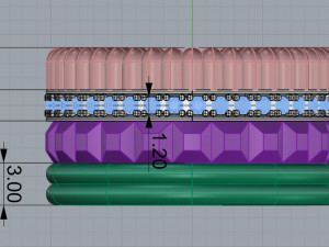bucheron ring with diamonds 3D 打印模型