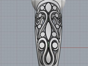 ring with big pearl 3D 打印模型