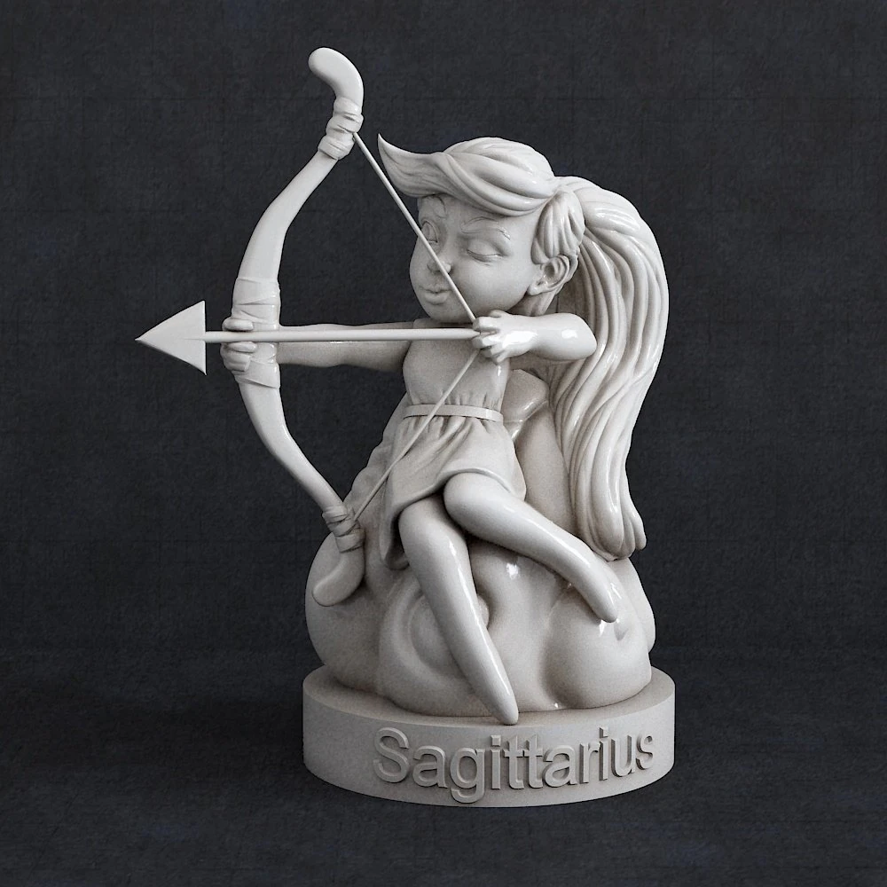 Sagittarius 3D Print Model .c4d .max .obj .3ds .fbx .stl .blend 