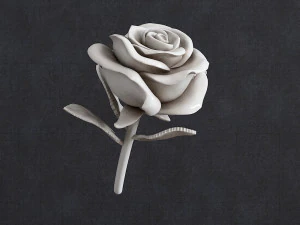Rose pendant 3D Print Model
