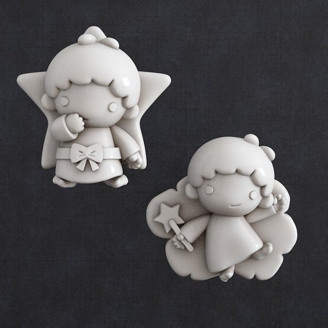 Baby star cloud pendant jewelry Modello di stampa 3D .c4d .max .obj .3ds .fbx .stl .blend 