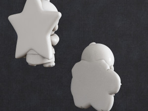 Baby star cloud pendant jewelry Modello di stampa 3D