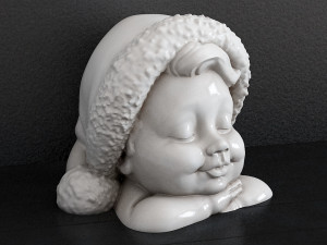 Baby Christmas hat 3D-printmodel