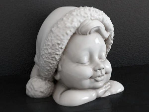 赤ちゃんのクリスマス帽子 3Dプリントモデル