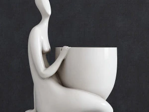 Garota do vaso Modelo de Impressão 3D