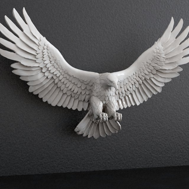 Eagle bird Model do druku 3D .c4d .max .obj .3ds .fbx .stl .blend 