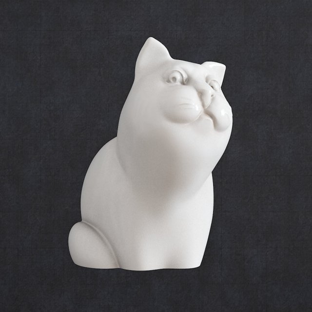 Cat 1 3D प्रिंट मॉडल .c4d .max .obj .3ds .fbx .stl .blend 