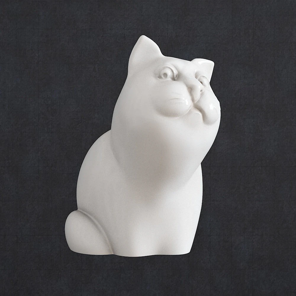 Cat 1 3D Print Model .c4d .max .obj .3ds .fbx .stl .blend 