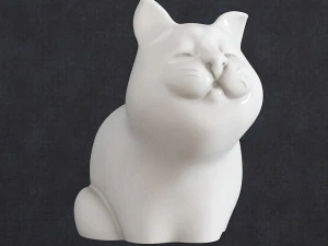 猫 2 3Dプリントモデル