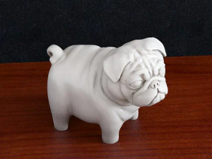Pug dog 2 3D Print Model