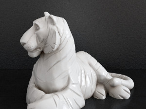 Tiger sculpture 3D 프린트 모델