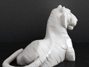 Tiger sculpture 3D 프린트 모델