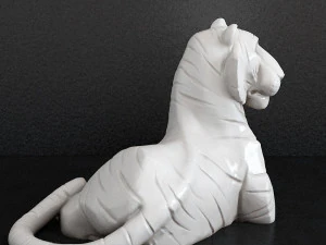 Tiger sculpture 3D Print Model
