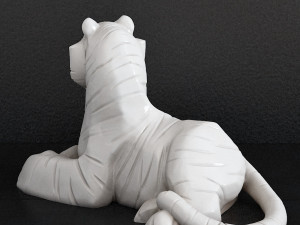 Tiger sculpture 3D 프린트 모델