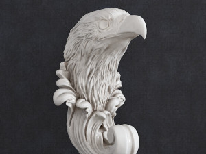 Eagle hook baroque 3D-printmodel