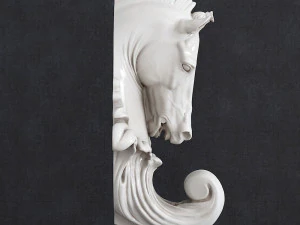 Horse head hook baroque 3D Print Model