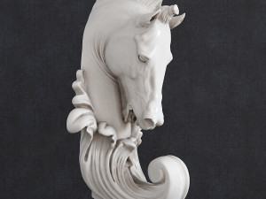 Horse head hook baroque 3D Print Model