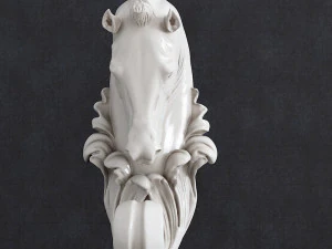 Horse head hook baroque 3D Print Model
