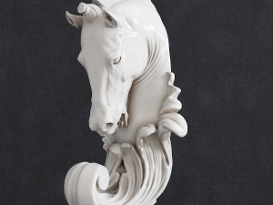 Horse head hook baroque Modelo de impresión 3D