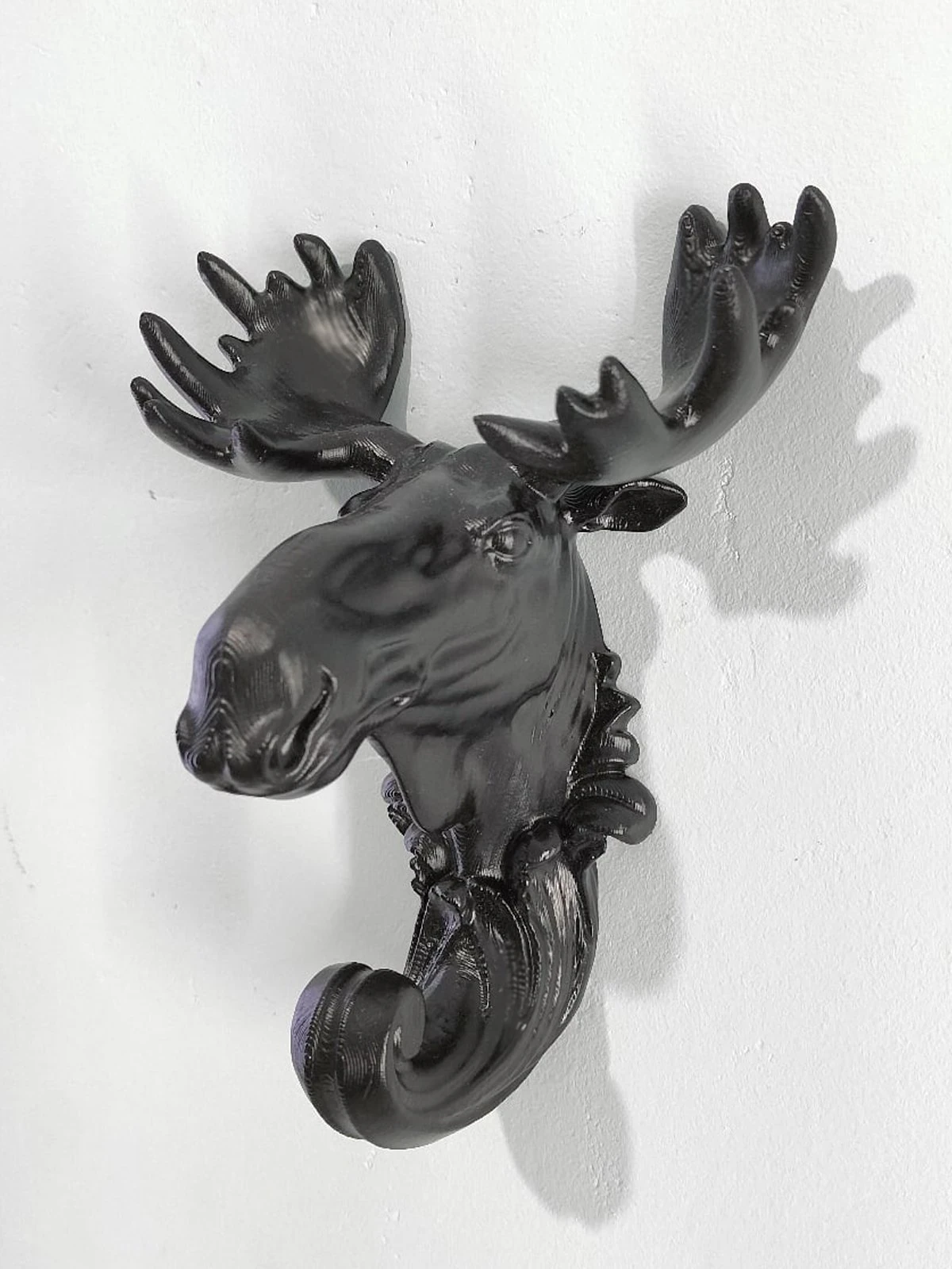 Moose Elk head hook baroque 3D Print Model .c4d .max .obj .3ds .fbx .stl .blend