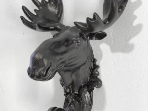 ヘラジカ ヘッド フック バロック 3Dプリントモデル