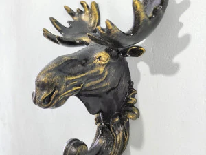 Moose Elk head hook baroque 3D Print Model