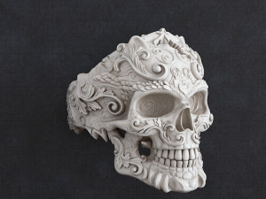 Ring skull Modèles 3D en vedette