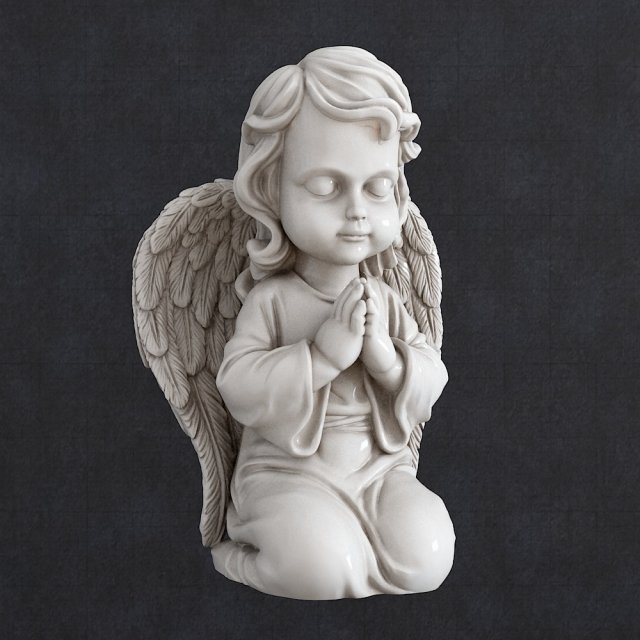 Angel 3D Print Model .c4d .max .obj .3ds .fbx .stl .blend 