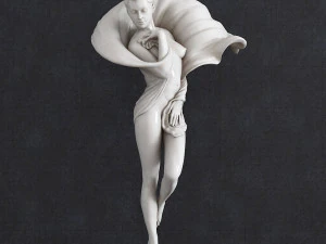 女の子の花 3Dプリントモデル