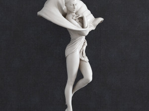 Girl Flower Modello di stampa 3D