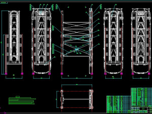 rotating parking lot complete drawing 3D Model