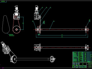 rotating parking lot complete drawing 3D Model