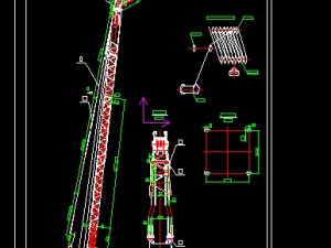 quy150t hydraulic crawler crane complete drawing Modello 3D