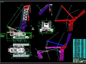 quy400t hydraulic crawler crane complete drawing 3D 모델