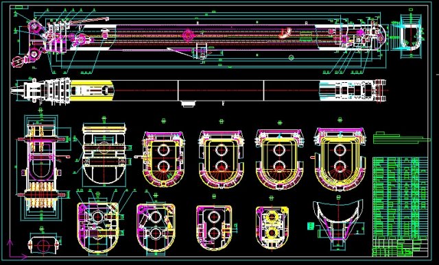 50t truck crane boom complete drawing 3D 모델 .c4d .max .obj .3ds .fbx .stl .blend