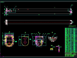 50t truck crane boom complete drawing 3D 모델