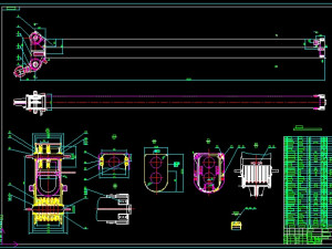 50t truck crane boom complete drawing 3D 모델