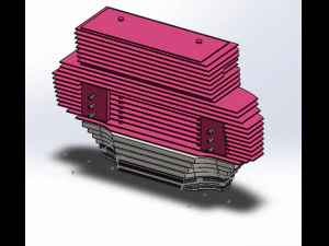 universal wheel multi-function forklift complete model 3D Model