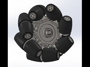 universal wheel multi-function forklift complete model Modelo 3D