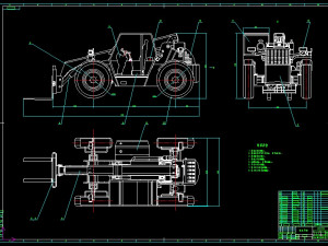 tth2560 forklift truck loader complete drawing 3D Model