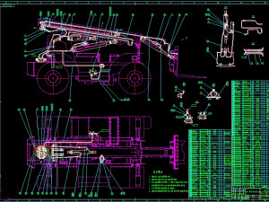 tth3060 forklift truck loader complete drawing Model 3D