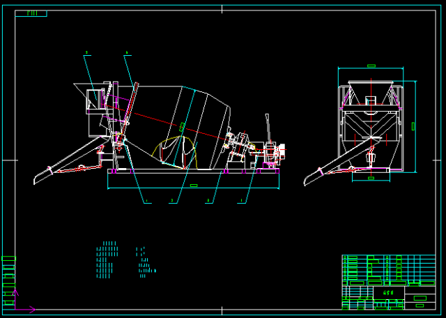 hyg3 concrete mixer truck complete drawing 3D Модель .c4d .max .obj .3ds .fbx .stl .blend 