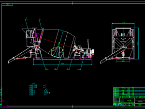 hyg3 concrete mixer truck complete drawing Modelo 3D